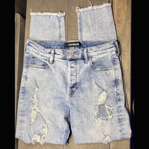 High Rise Distressed Jeans